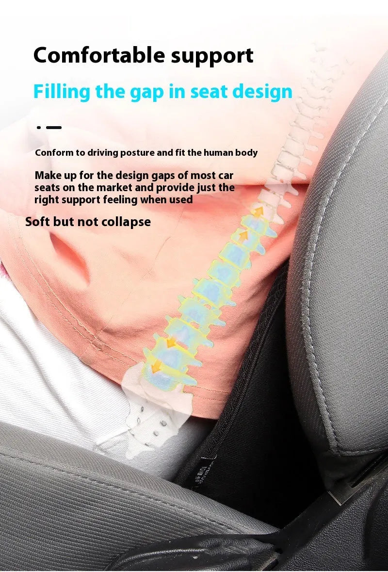 Flat style car seat cushion with memory foam filler in beige, black, brown and red colour options