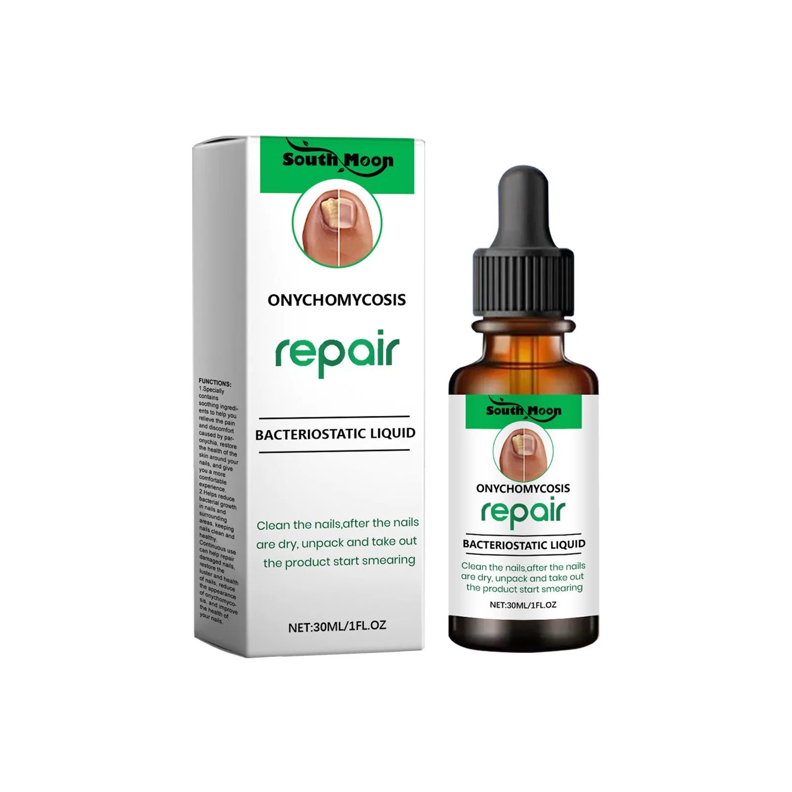 30ml bottle of nail care daily gentle cleaning nursing solution for nail maintenance