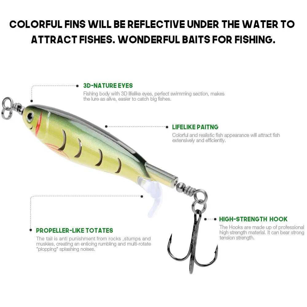 7.5cm bionic fishing bait showing colour variations and compact design for road fishing applications