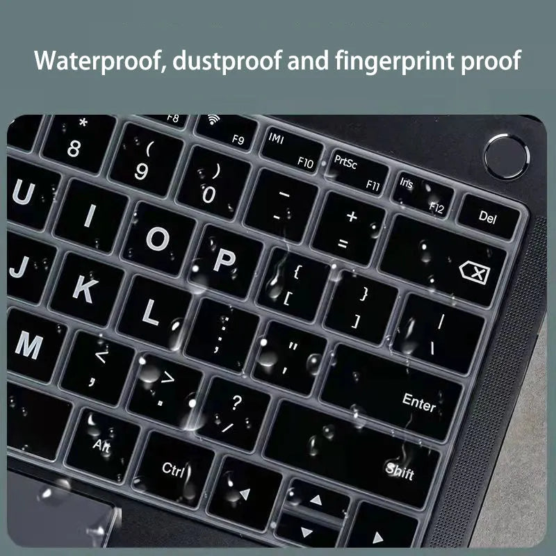 Colourful TPU keyboard protective film for a 13.3-inch Apple MacBook laptop, showing Mr Cat design option.