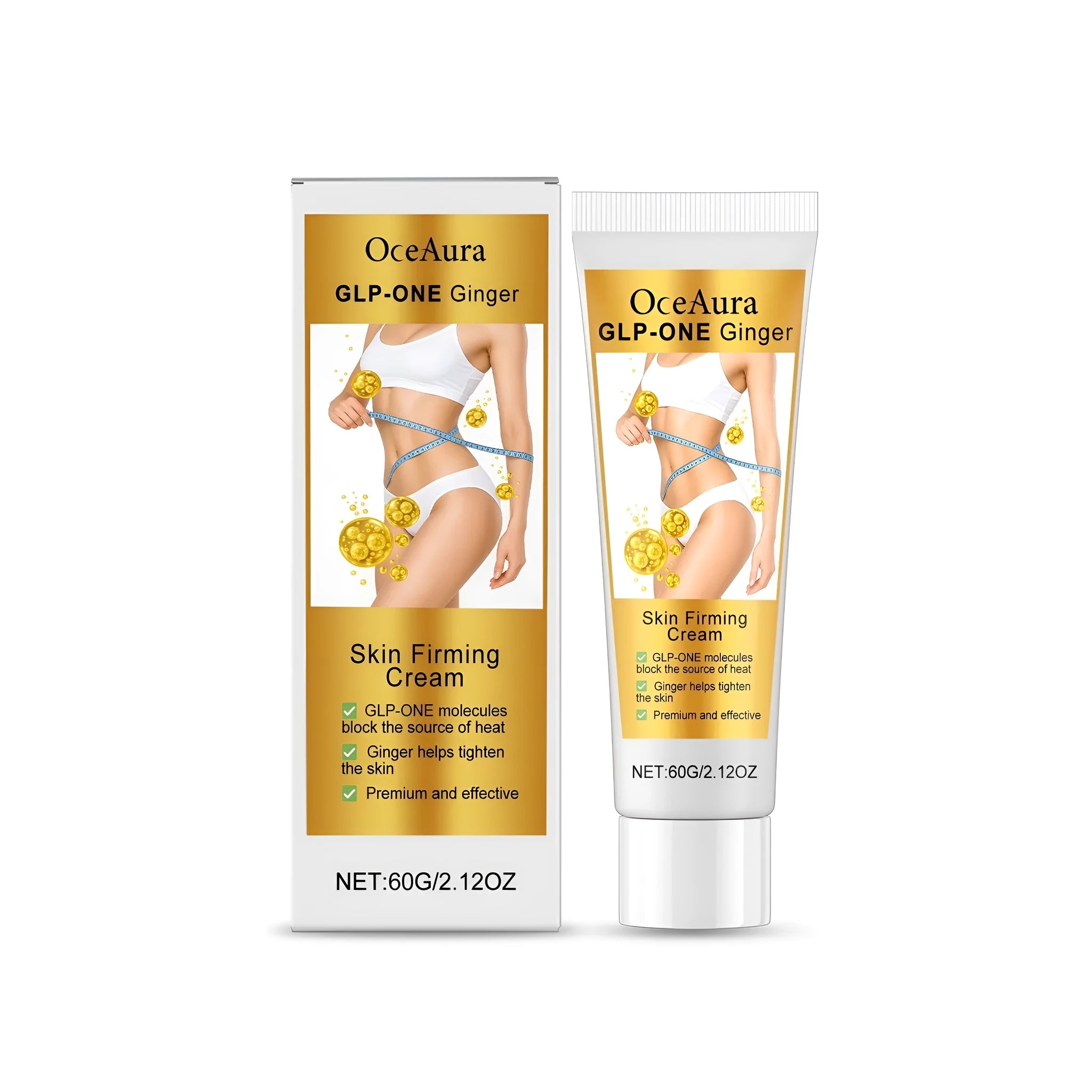 Glp-One Ginger Skin Firming Cream 60g pot on a plain background