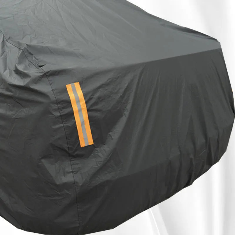 Grey PVC chemical fibre Volkswagen car cover with rainproof and sun protection shown in use