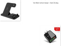 4-in-1 wireless charging station with adjustable magnetic plate, charging phone, Apple Watch, AirPods, and Apple Pencil