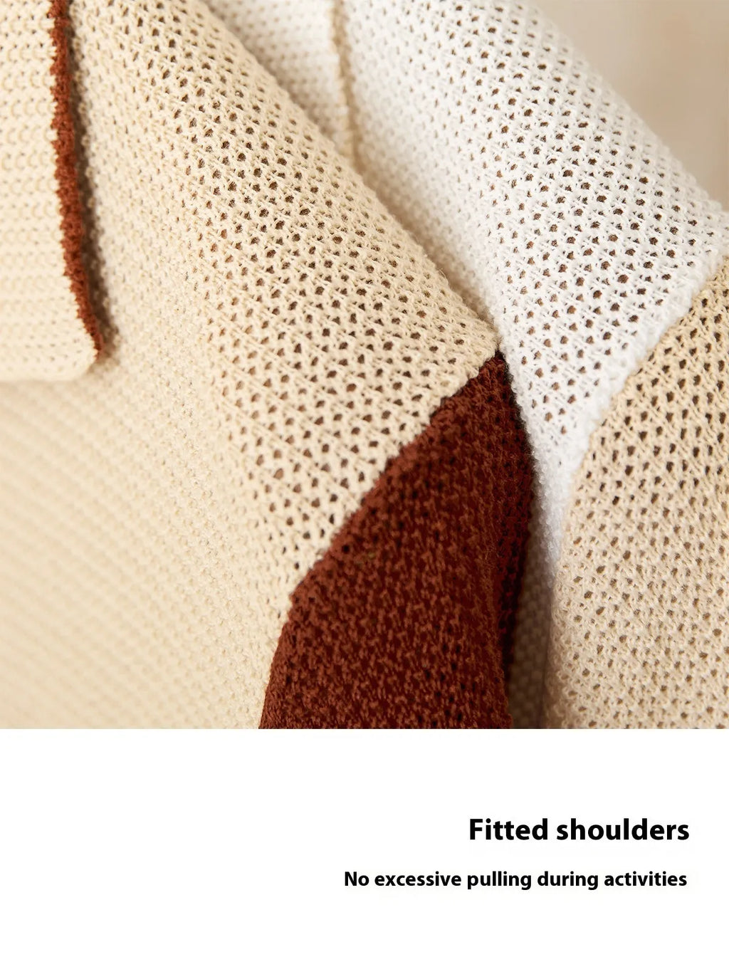 Short-sleeved lapel cardigan top in cotton linen blend available in beige and chocolate colours