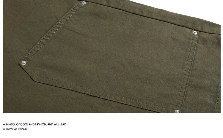 Cropped wide-leg workwear trousers in apricot colour with micro-elastic mid waist