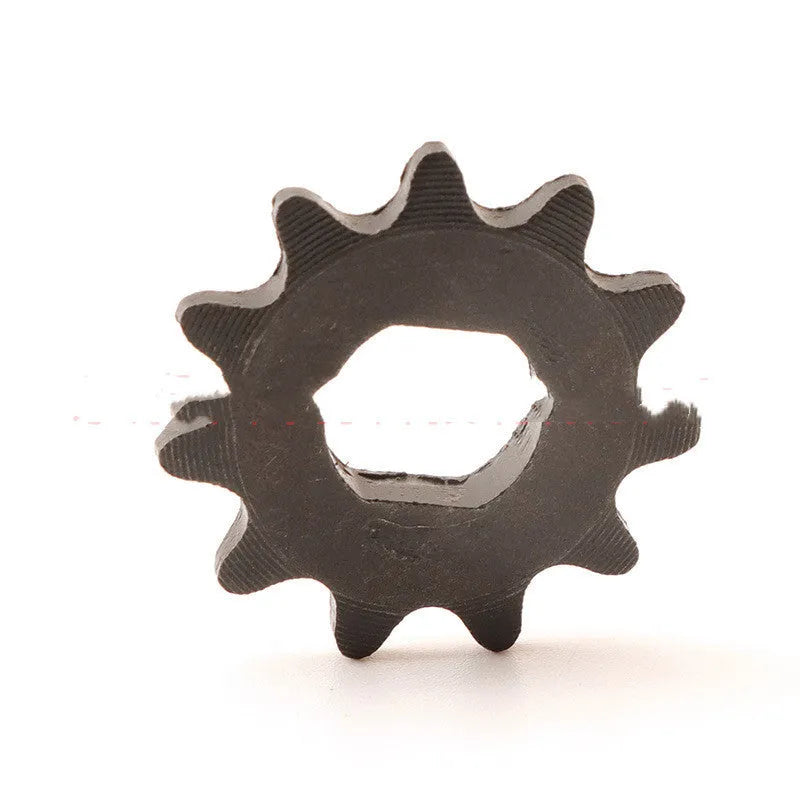 Cast iron motorcycle 11 gear with non-circular design for 25hT8F chain reduction systems