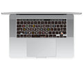 Colourful TPU keyboard protective film for a 13.3-inch Apple MacBook laptop, showing Mr Cat design option.