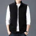 Casual sleeveless waistcoat vest in cardigan style for men's layering