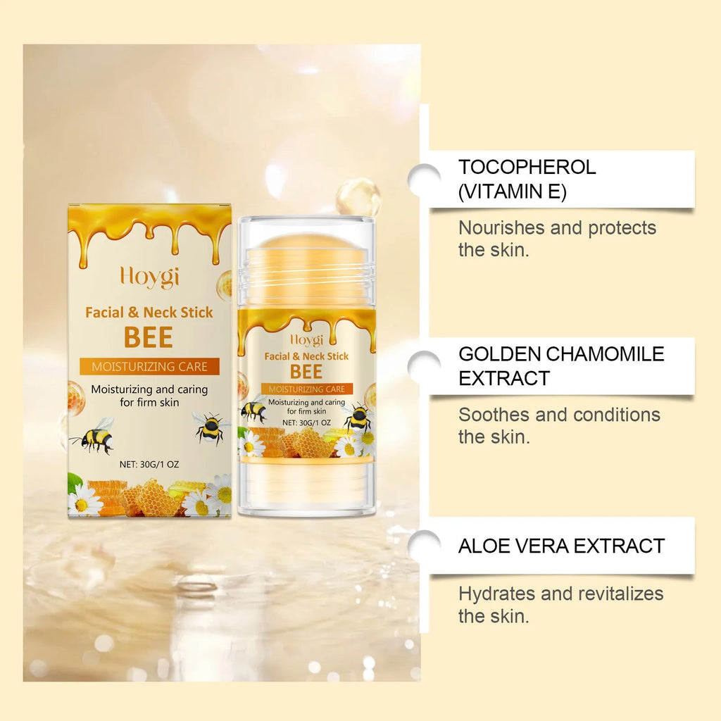 30g moisturising facial essence stick with beeswax and natural extracts including chamomile and aloe vera