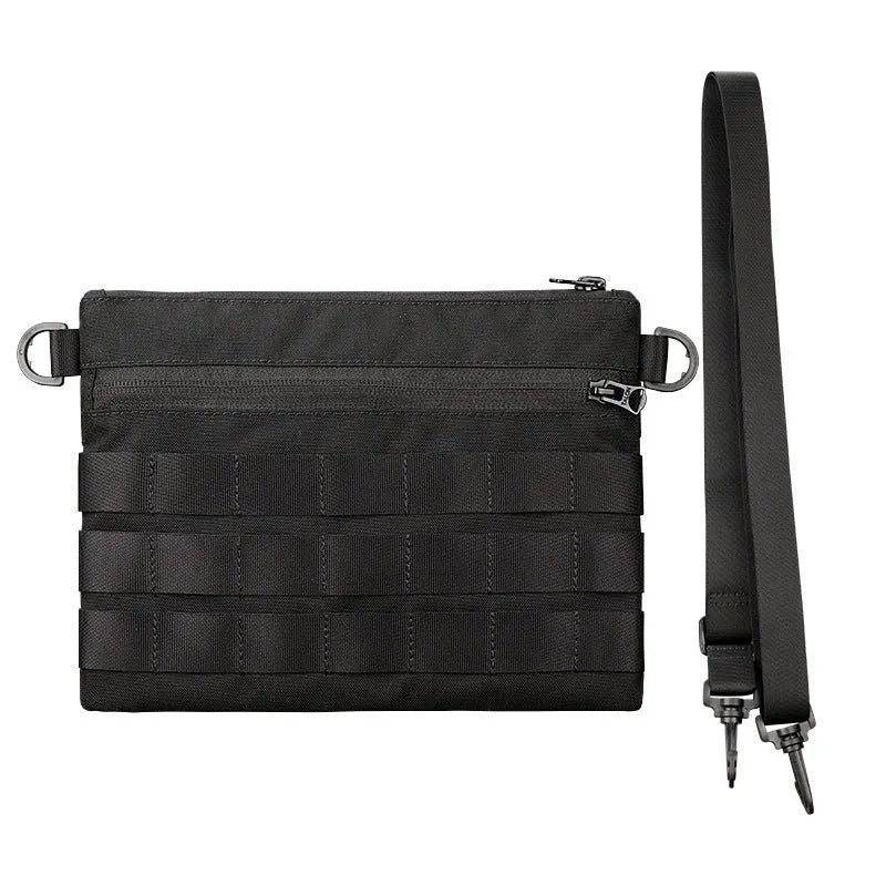 Black Oxford cloth portable outdoor kit with 18cm by 3.5cm dimensions for outdoor use
