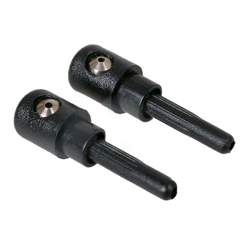 Black rear windshield washer nozzle replacement part for Volkswagen Golf and Audi Skoda cars.