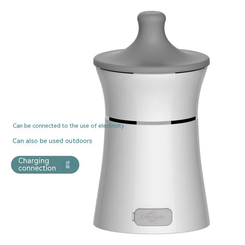 Automatic hot portable milk heater, 30W USB, polypropylene, in white or red