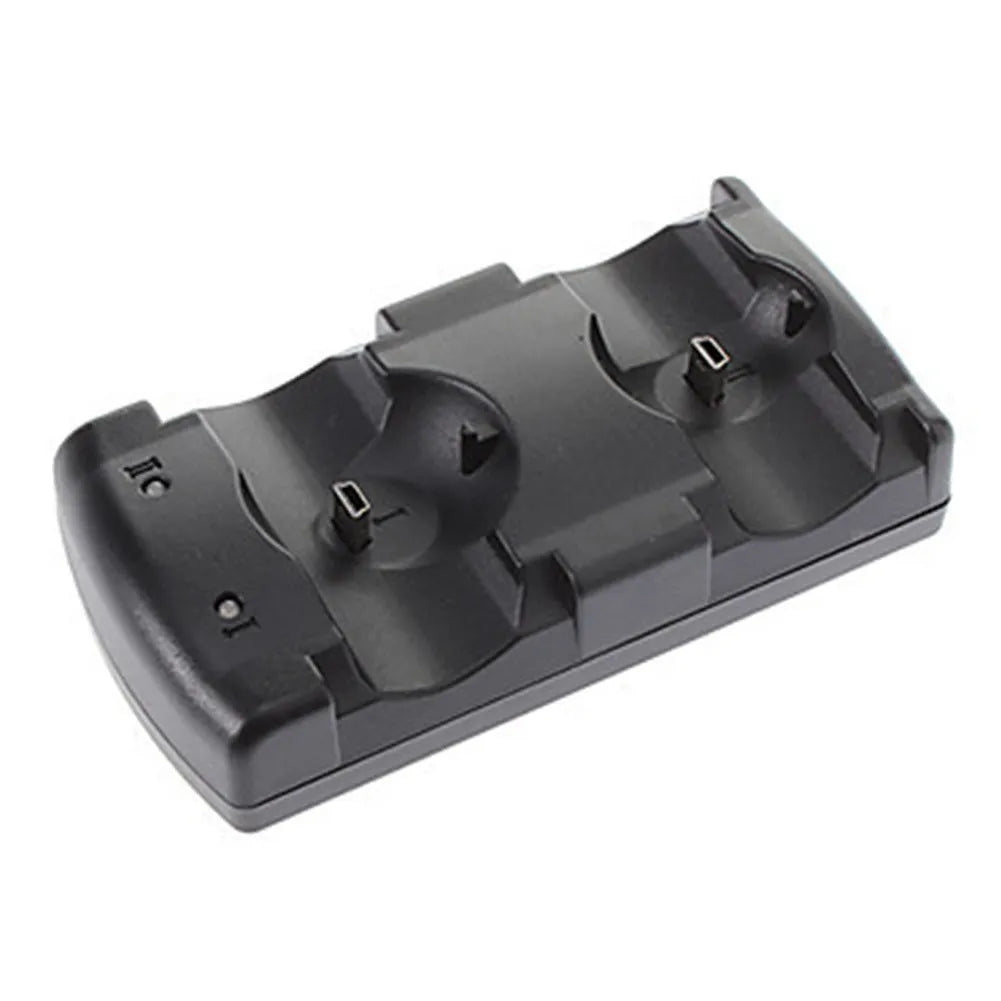 Black PS3 two-in-one USB charging stand for original controllers