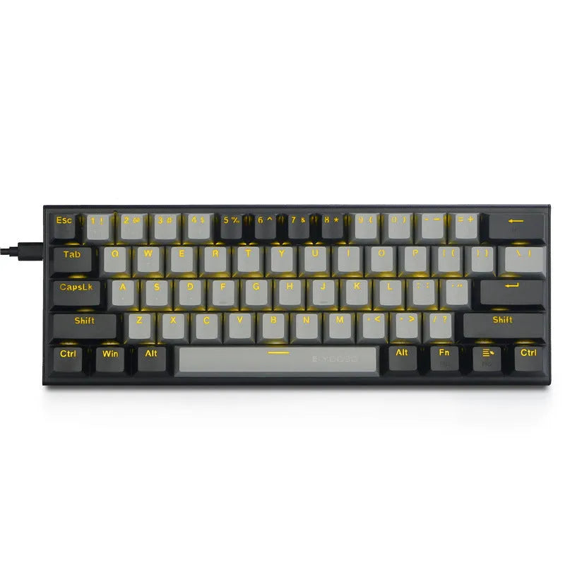 Aluminium mechanical gaming keyboard with two-tone keycaps and RGB backlighting