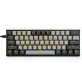 Aluminium mechanical gaming keyboard with two-tone keycaps and RGB backlighting