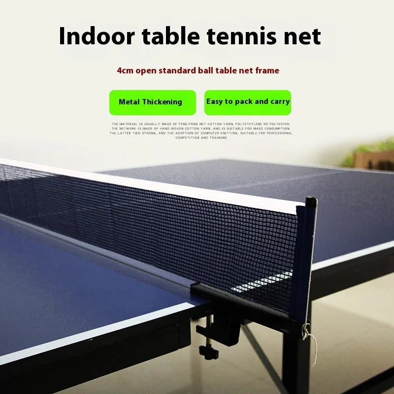 Universal large clip table tennis post with thickened steel construction for indoor open grid tables