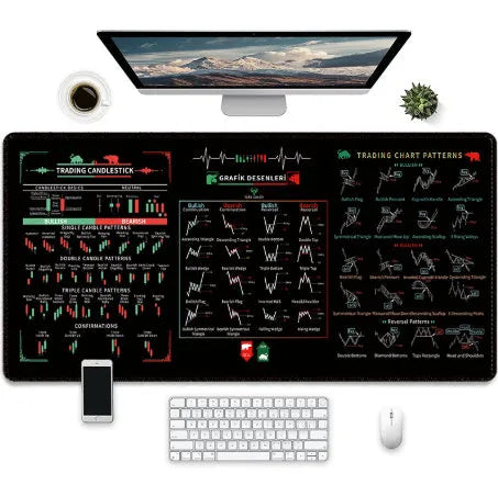 Game-themed rubber mouse pad with non-slip natural rubber base and thermal transfer printed graphics