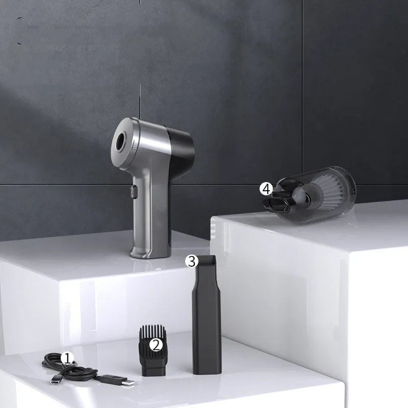Brushless handheld vacuum cleaner with 12000Pa suction for car and home cleaning applications