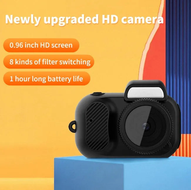 Black Y3000 HD outdoor sports camera with 0.96-inch display screen showing recording interface