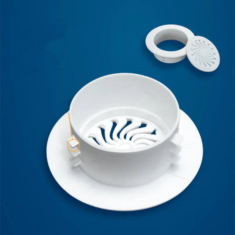 Plastic air conditioning wall hole cover and sealing kit with multiple cap sizes