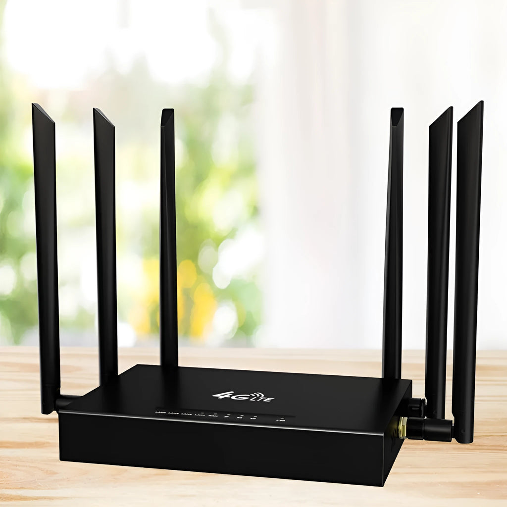 Industrial metal 4G router with dual power options and optional twin antennas