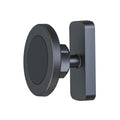 Magnetic suction mobile phone holder with silicone bracket for car and gym use