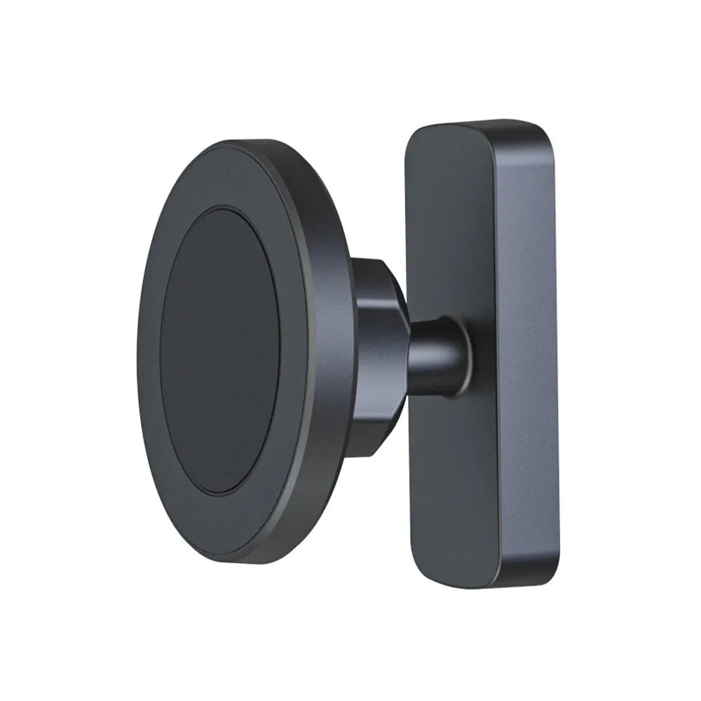Magnetic suction mobile phone holder with silicone bracket for car and gym use