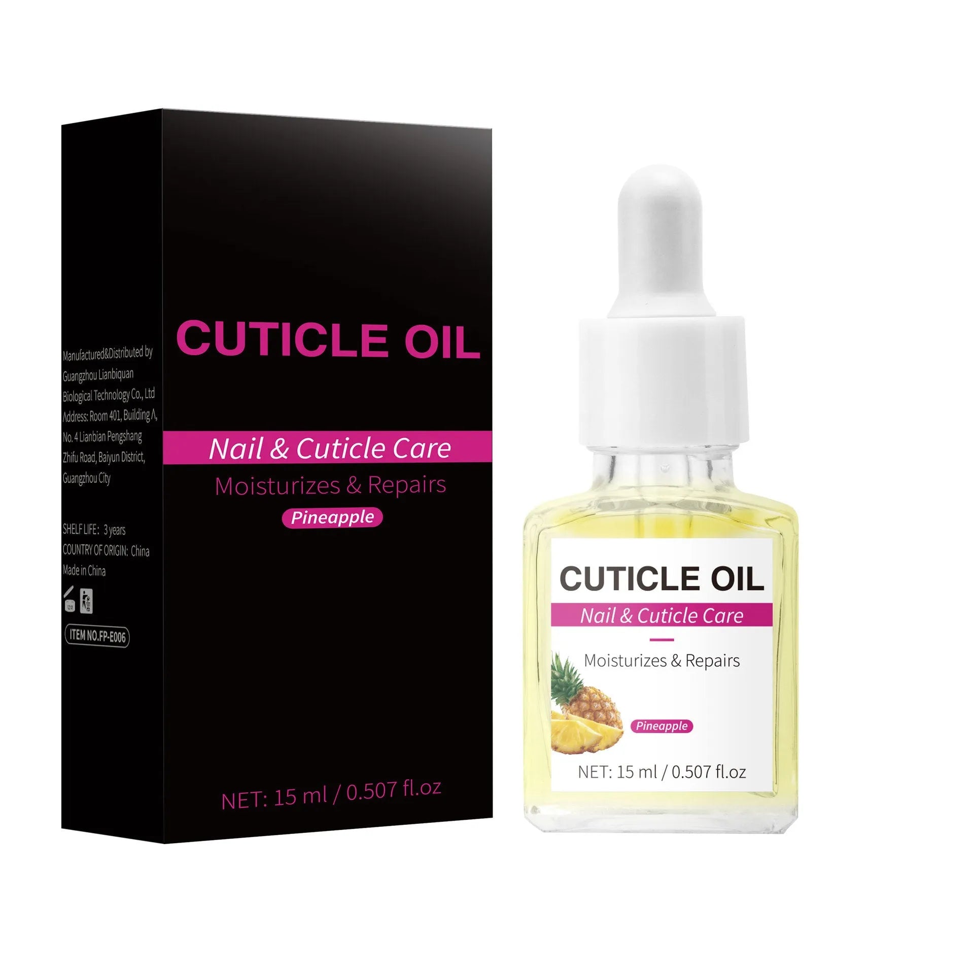 15ml bottle of cuticle oil for nail and cuticle moisturisation and care.