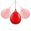 Red water-filled boxing ball with hook rope for martial arts training