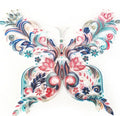 20 inch butterfly quilling illustration material pack with craft paper, glue, scissors, awl, and tweezers for handmade ornaments