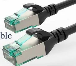 Finished network cable with attached acrylic charm accessory