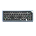Hot-swappable mechanical keyboard kit with RGB backlighting and control knob