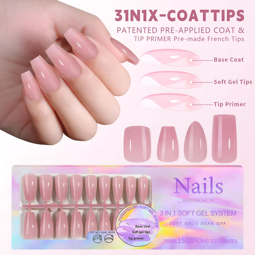 Removable nude nail stickers with seamless armour design displayed in various colour options