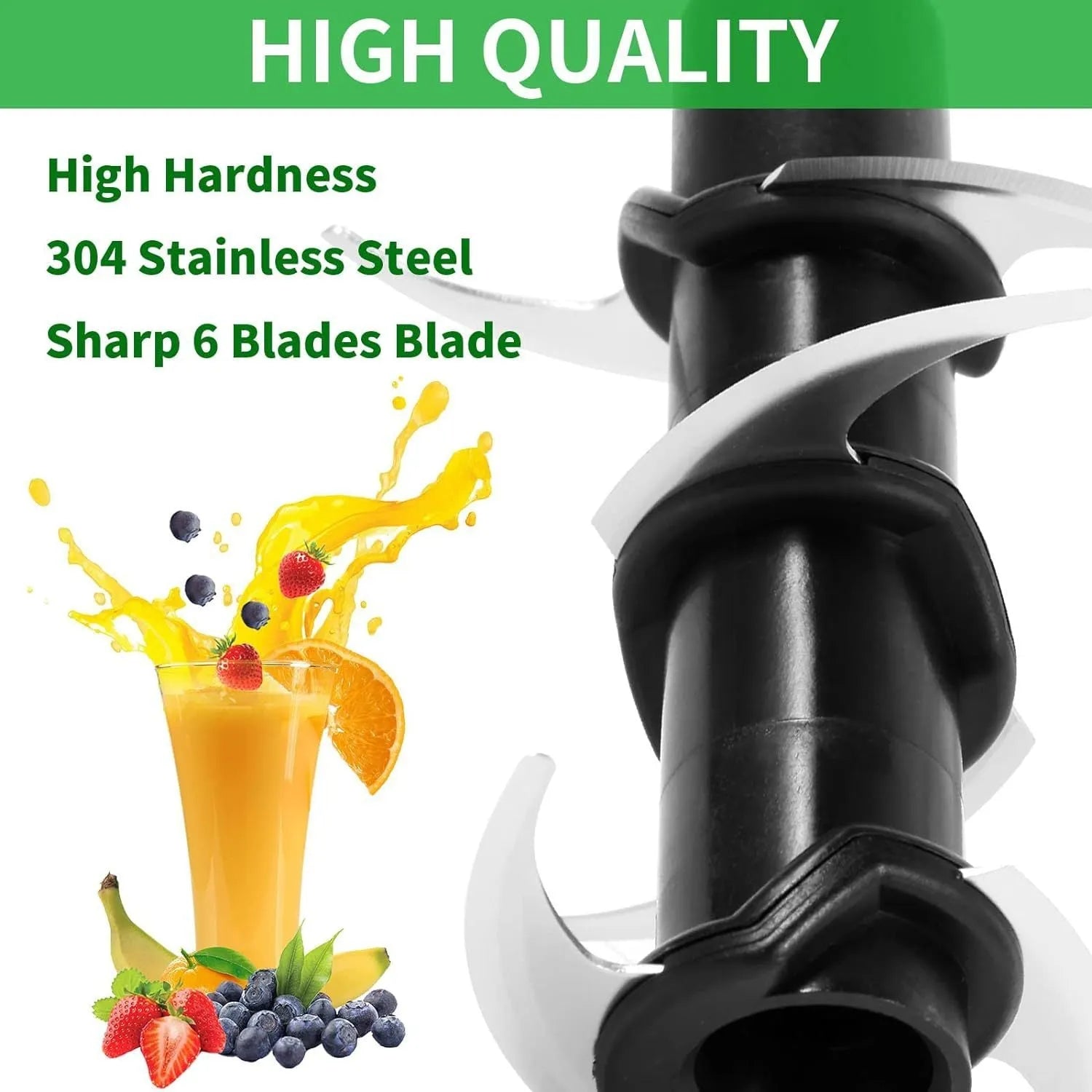 304 stainless steel replacement knife seat accessory for six-stack juicers measuring 10x10x21cm