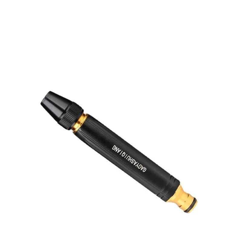 Black King Kong car washing gun showing 17.7cm alloy body with pagoda and nipple nozzle options