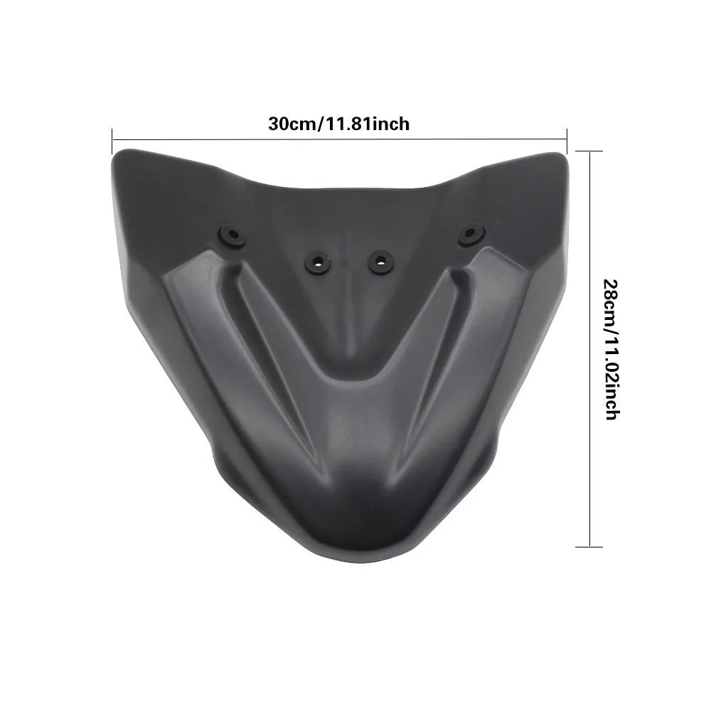 Black ABS fixed wind front wing for KTM 390/790 Adventure motorcycles 2019-2021 models