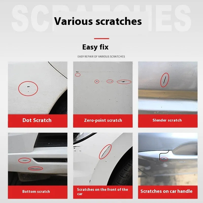 12ml car paint scratch repair pen in seven colours for cars, motorcycles, and electric vehicles, 26g
