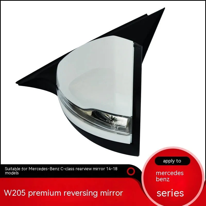Mercedes-Benz C-Class W205 rearview mirror assembly replacement part with ABS construction