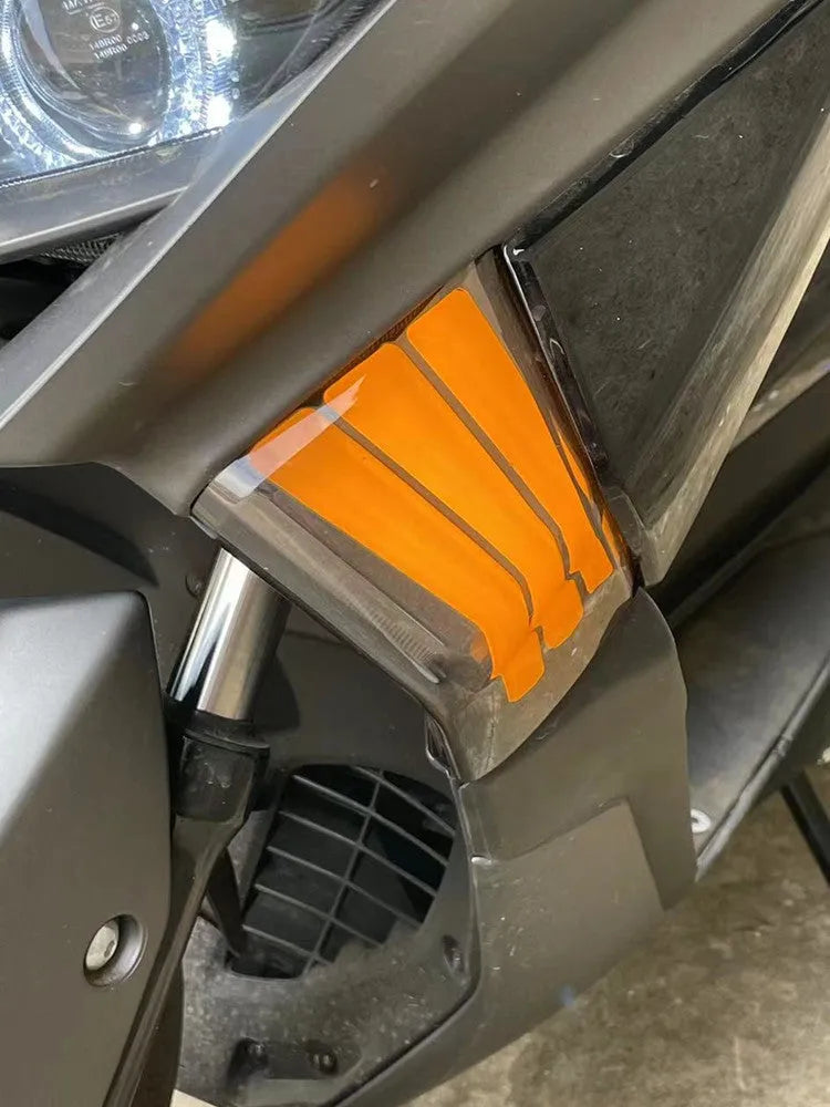 Yellow LED cornering lamps for Tianying TS150 motorcycle turn signals