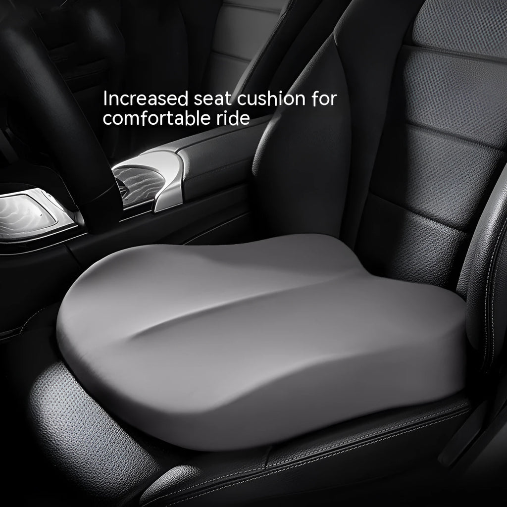 Car seat heightening cushion ice silk material 41x41x10cm size black grey pink colour options