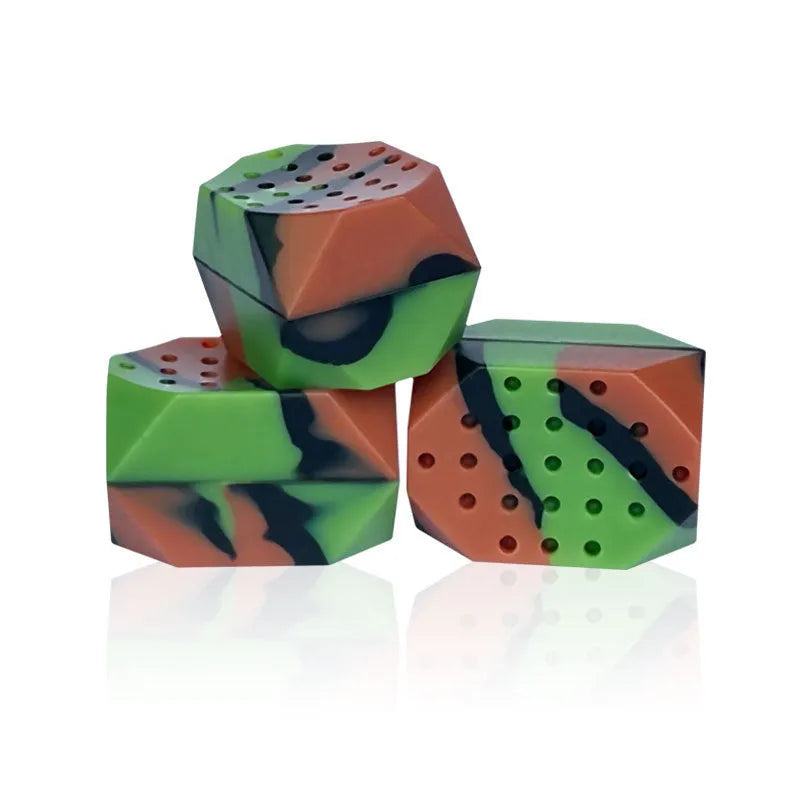Camouflage facial muscle fitness ball with two silicone balls in transparent box for jaw training