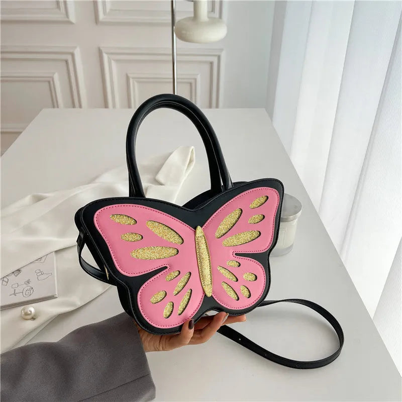 Square crossbody bag in PU material with contrast colour detailing, dimensions 27cm by 14cm