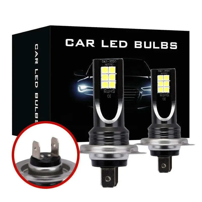 H7 LED fog light with aluminium housing and 12 SMD beads for car fog lamp upgrade