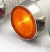 10mm stainless steel edge plastic indicator light with wire flat end metal in multiple colours