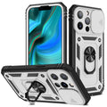 Magnetic mobile phone case with sliding window bracket for Apple iPhone in sapphire blue colour