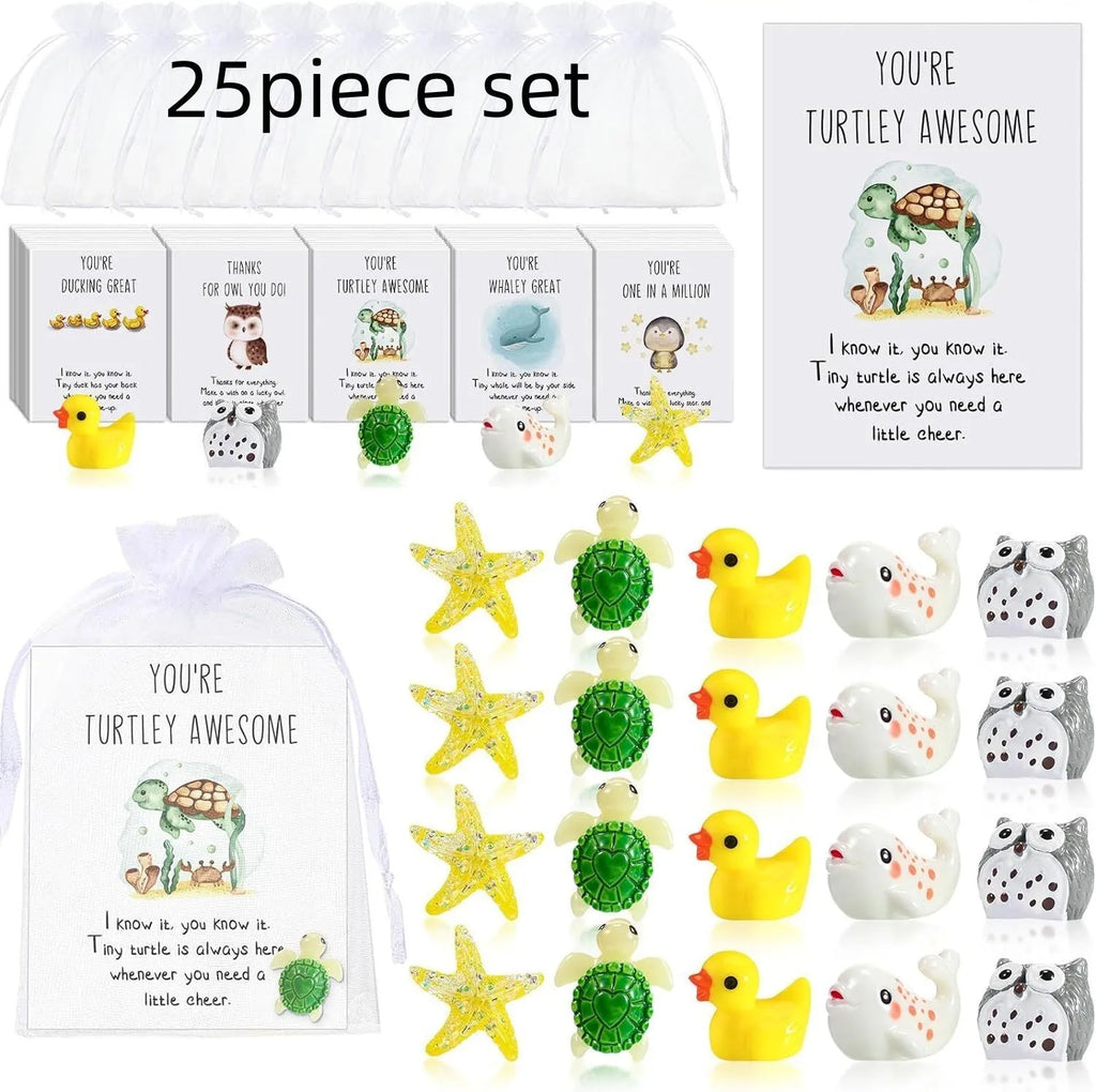 Set of resin memo cards with pun designs, available in quantities from 5 to 100 pieces