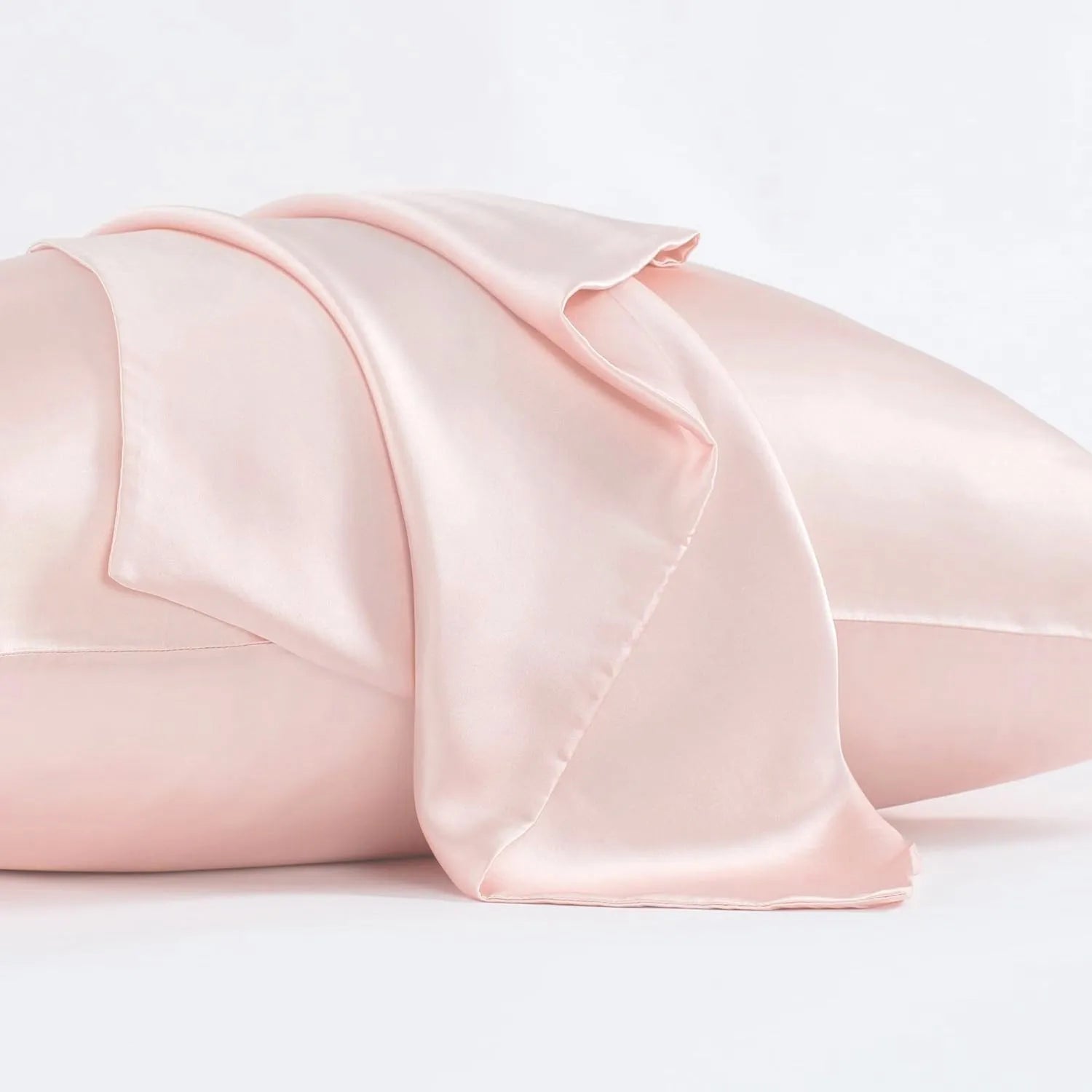 Dark grey mulberry silk pillowcase with envelope closure showing smooth texture and modern simplicity design