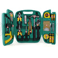27-piece car emergency tool kit in a tool box, malleable iron, dual-use for home and car maintenance