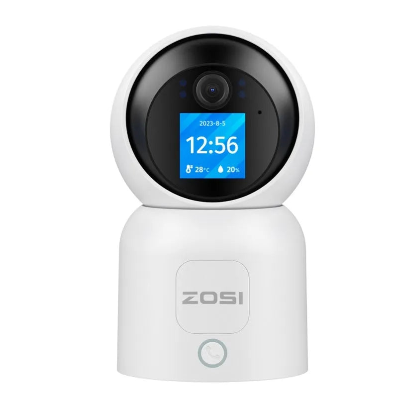Zhou Shi wireless indoor security camera with large screen and AI face detection technology