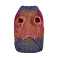 Dopamine-style pet sweater with rainbow circle patterns in wool acrylic blend fabric